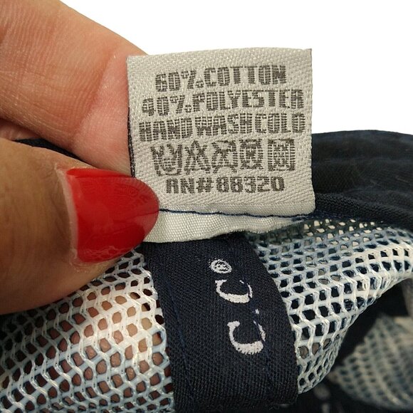 CC Exclusives Denim Strapback Cap Women One Size US Flag Broken-in Ripped - Picture 6 of 7